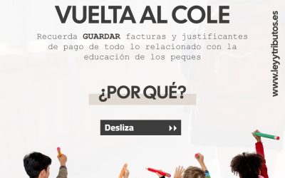 La Vuelta al Cole también puede tener efecto en tu próxima Renta